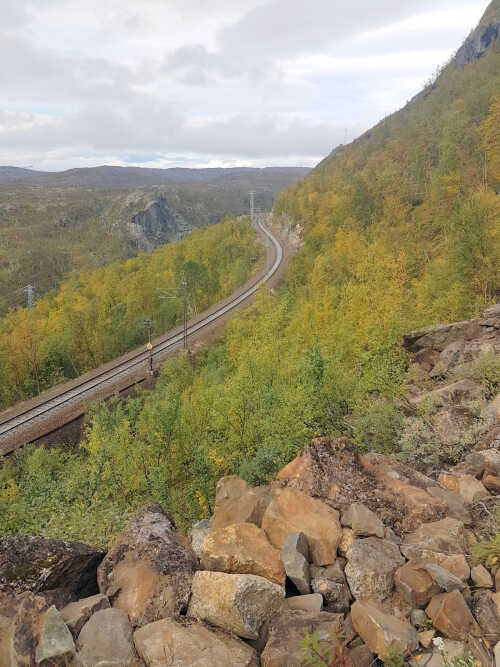 Ofotbanen - jernbanestrekning ved Rombak Stasjon