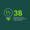 Logo Prosjekt 3B: Lyspære med grønn vekst inni