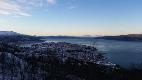 Utsikt over Narvik fra Taraldsvikfjellet
