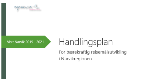 Illustrasjon forside Handlingsplan for Narvikregionen som bærekraftig reisemål